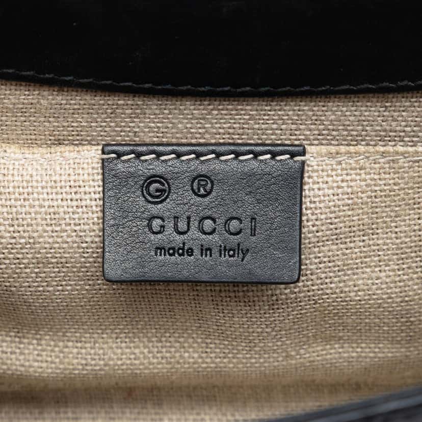 Gucci Mini Microguccissima Emily Crossbody Black Leather Very good condition - Box View
