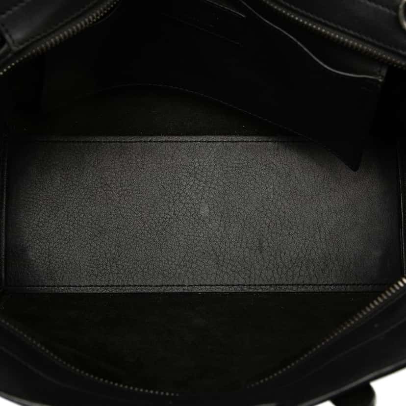 Saint Laurent Baby Studded Leather Monogram Downtown Cabas Satchel Black Leather Very good condition - Model View