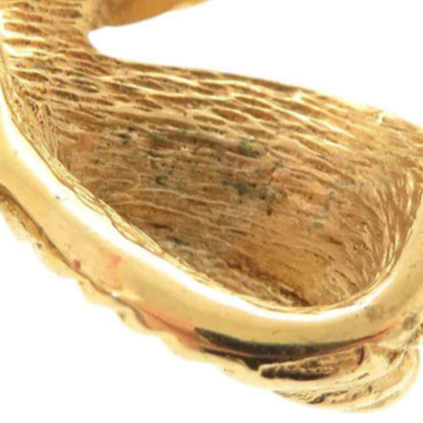 Dior Gold Plated Strass Bow Brooch Gold Metal Very good condition - Box View