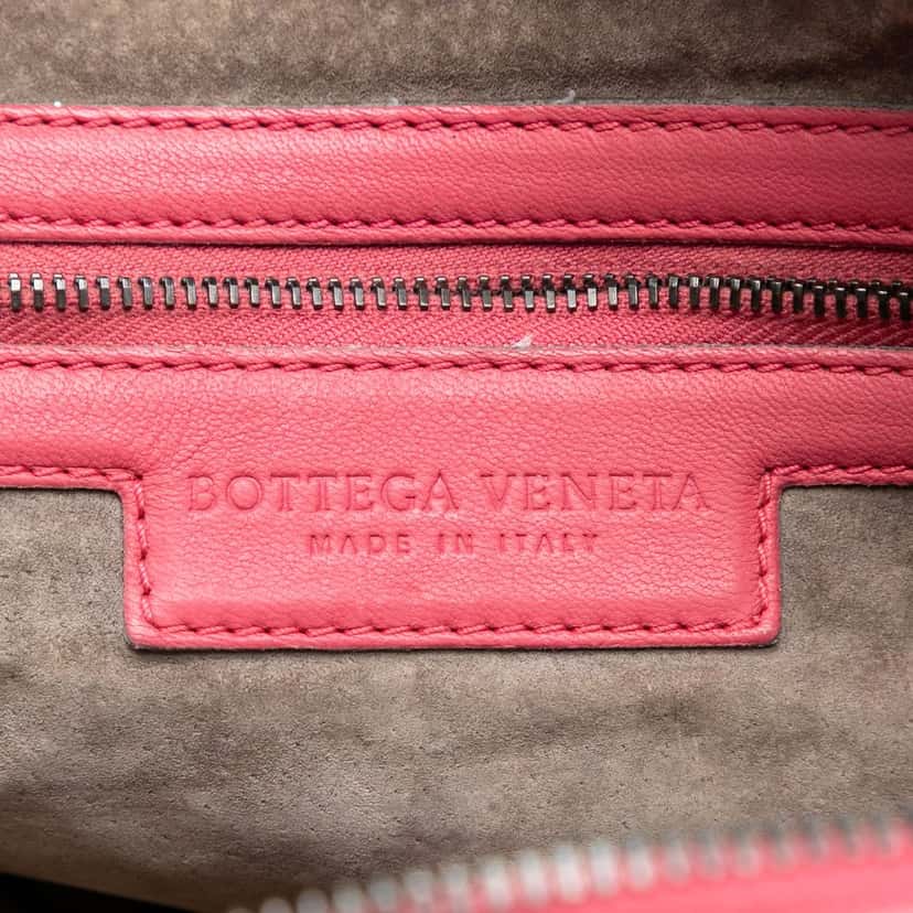 Bottega Veneta Nappa Intrecciato Nodini Crossbody Pink Leather Very good condition - Box View