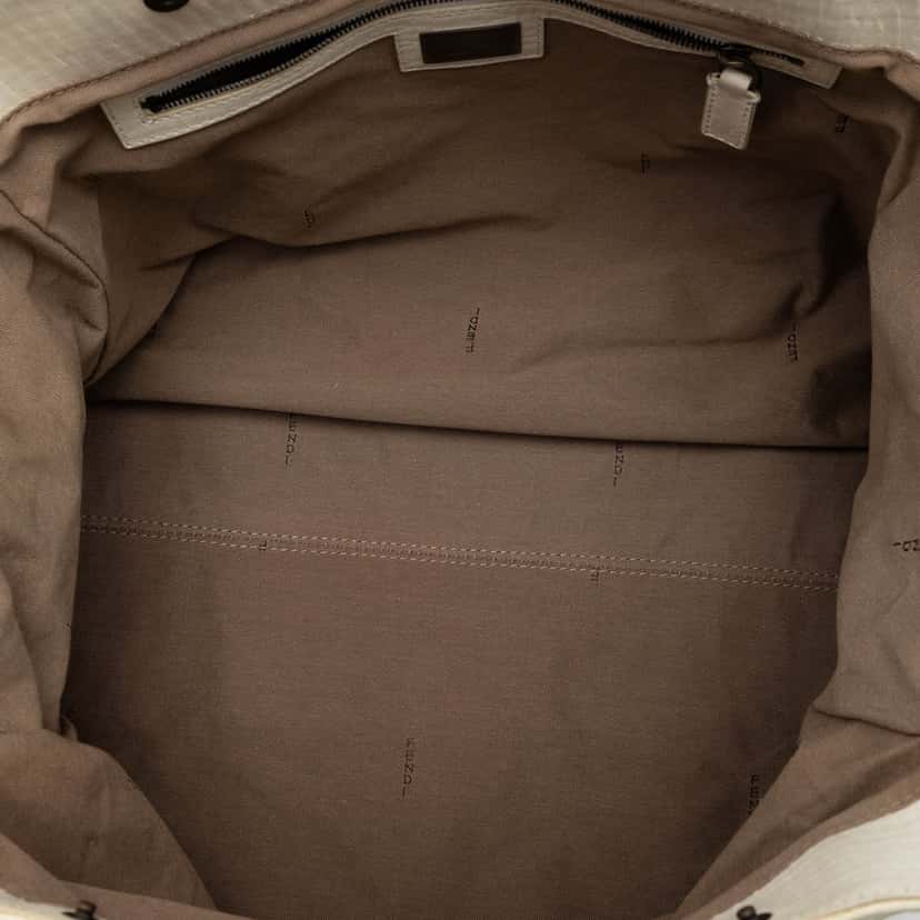 Fendi Large Leather Etniko Du Jour Handbag White Leather Very good condition - Model View