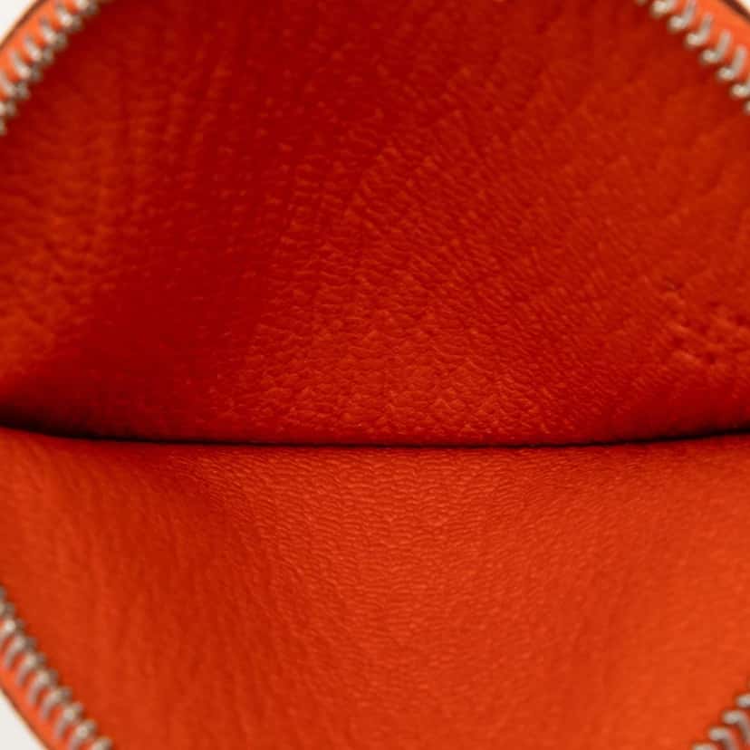 Hermès Chevre Mysore Tutti Frutti Coin Pouch Orange Leather Very good condition - Model View