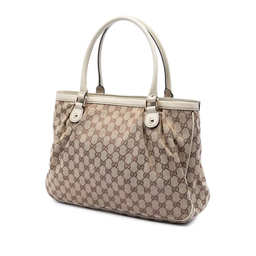 Gucci GG Canvas Sukey Tote Beige Very good condition - Back View