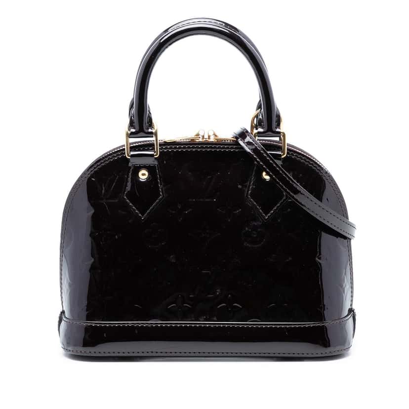 Louis Vuitton Monogram Vernis Alma BB Purple Leather Very good condition - Front View