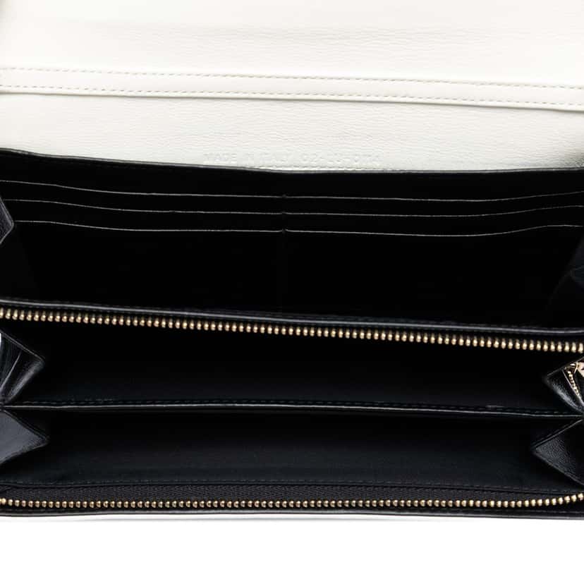 Dior Bicolor Calfskin Diorling Wallet on Chain White Leather Very good condition - Model View