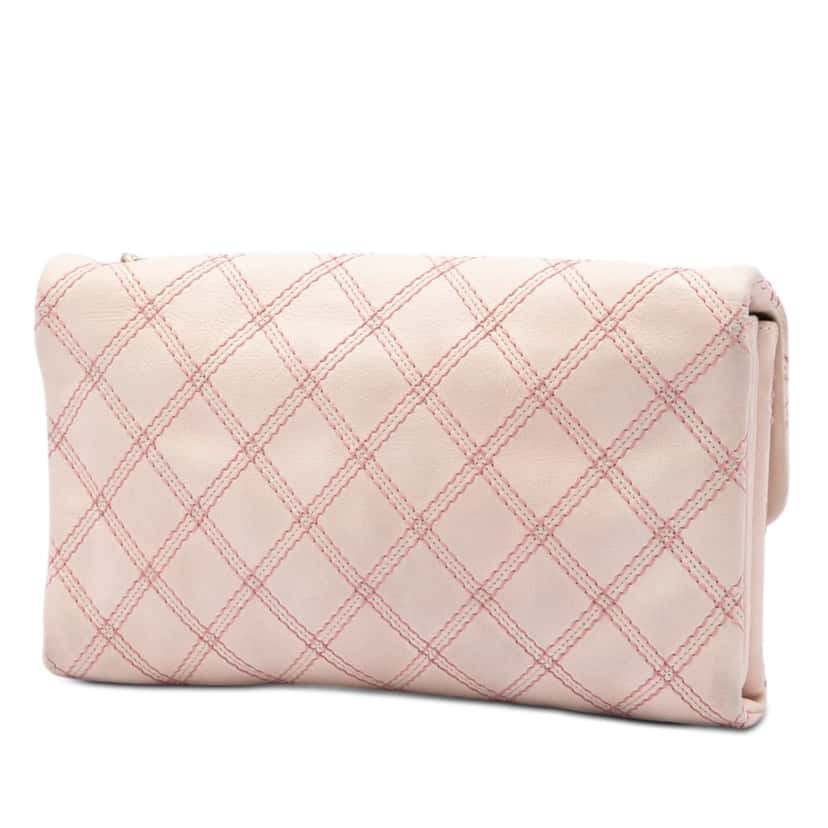 Chanel Jumbo Quilted Calfskin Triple Stitched Flap Beige Leather Very good condition - Back View