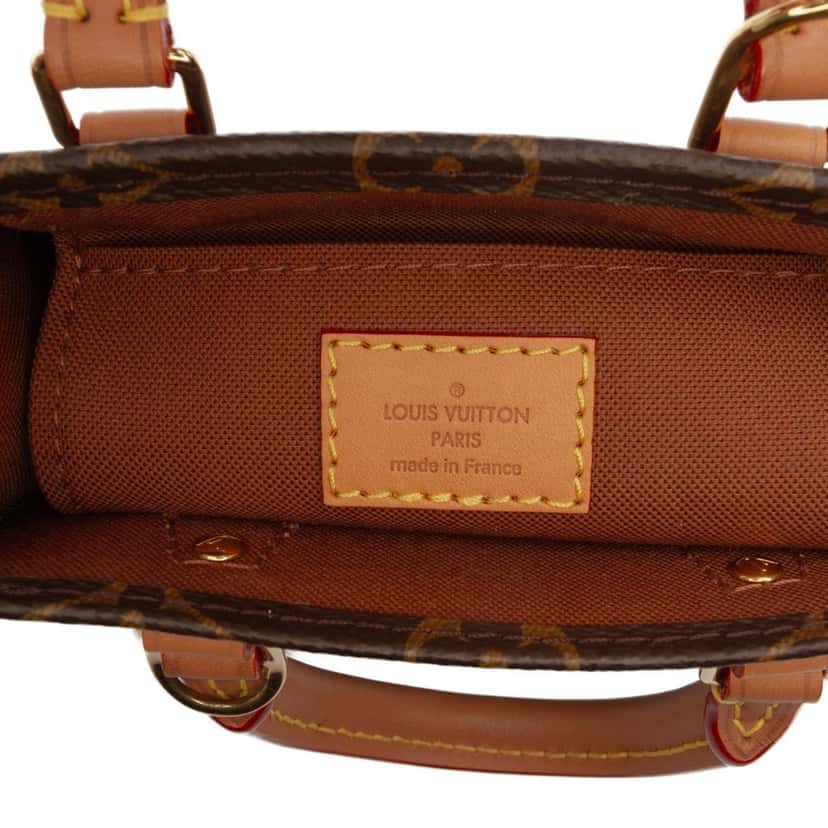 Louis Vuitton Monogram Petit Sac Plat Brown Very good condition - Box View