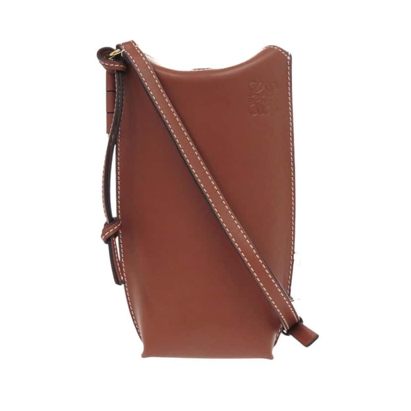 Loewe Leather Gate Pocket Crossbody Brown Leather Never worn - Back View