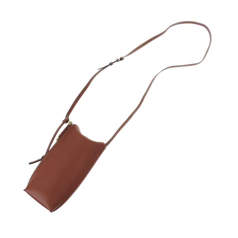 Loewe Leather Gate Pocket Crossbody Brown Leather Never worn - Model View