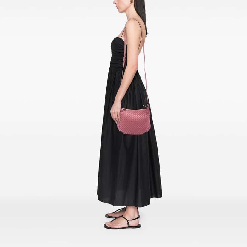 Bottega Veneta Nappa Intrecciato Crossbody Pink Leather Very good condition - Box View