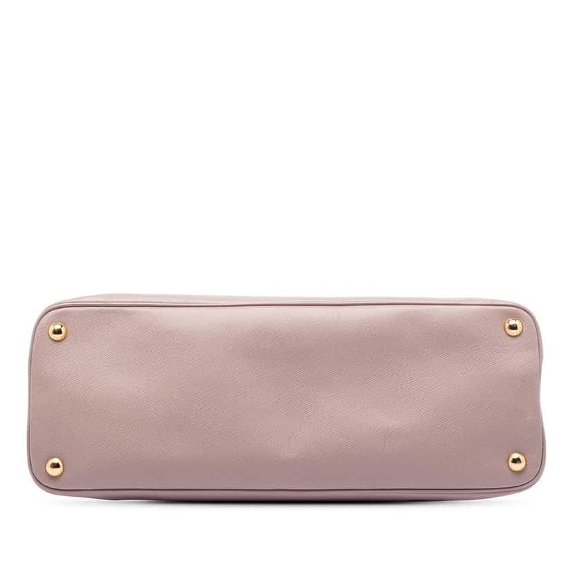 Prada Large Saffiano Lux Promenade Satchel Pink Leather Very good condition - Inside View
