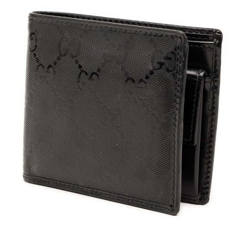 Gucci GG Imprime Bifold Wallet Black Very good condition - Back View