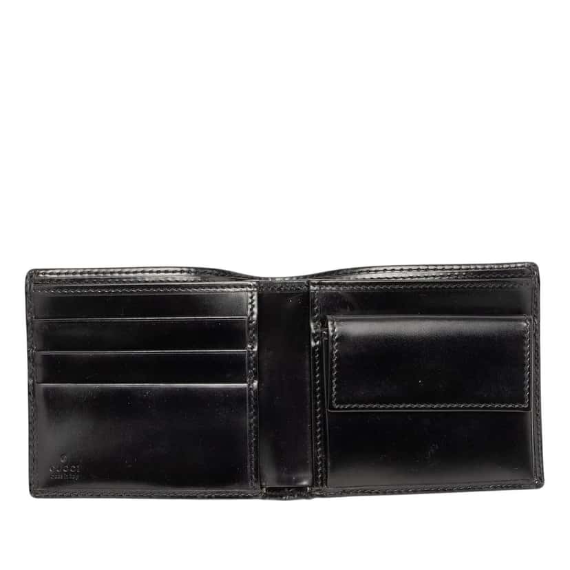 Gucci GG Imprime Bifold Wallet Black Very good condition - Model View