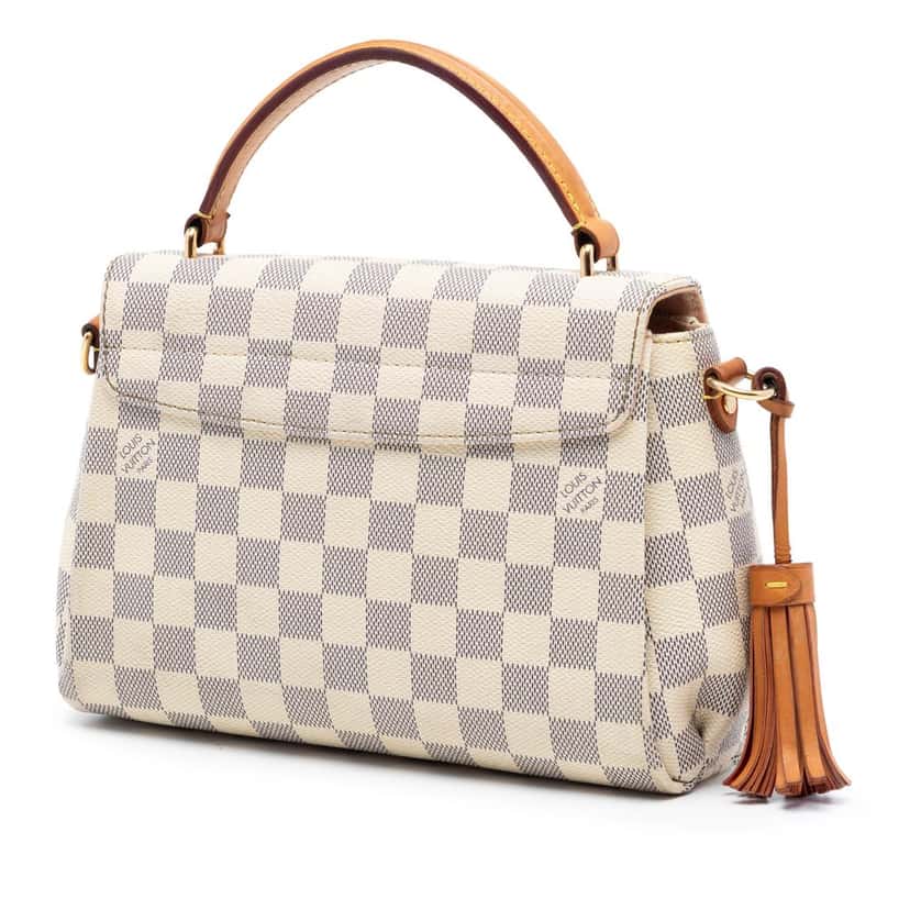 Louis Vuitton Damier Azur Croisette White Very good condition - Back View