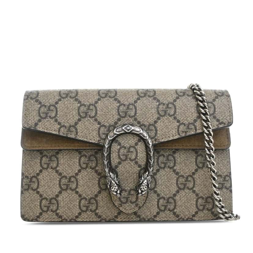 Gucci Mini GG Supreme Dionysus Crossbody Beige Very good condition - Front View