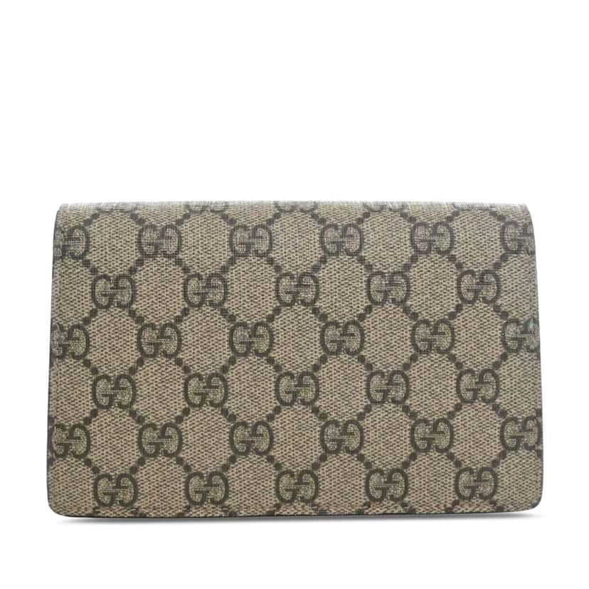 Gucci Mini GG Supreme Dionysus Crossbody Beige Very good condition - Back View