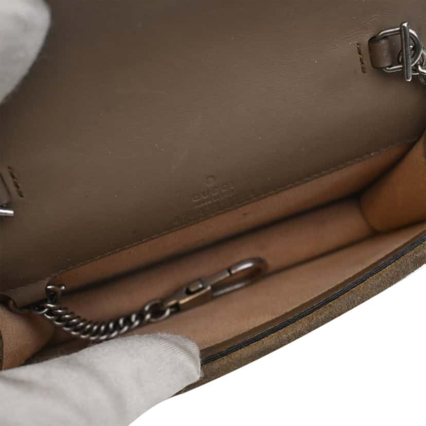 Gucci Mini GG Supreme Dionysus Crossbody Beige Very good condition - Model View
