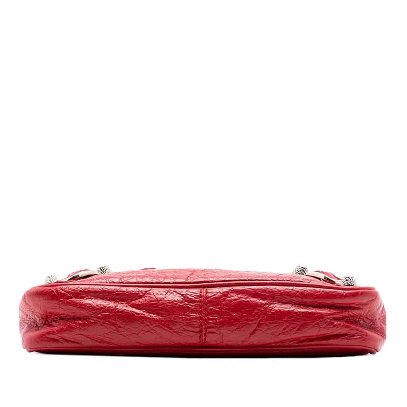 Balenciaga Lambskin Motocross Giant 12 Hip Crossbody Red Leather Very good condition - Inside View