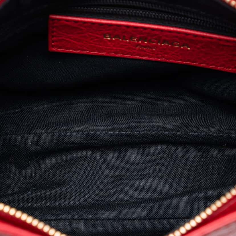 Balenciaga Lambskin Motocross Giant 12 Hip Crossbody Red Leather Very good condition - Model View