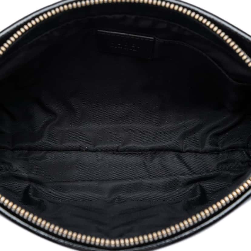 Gucci Patent Soho Cosmetic Pouch Black Leather Very good condition - Model View