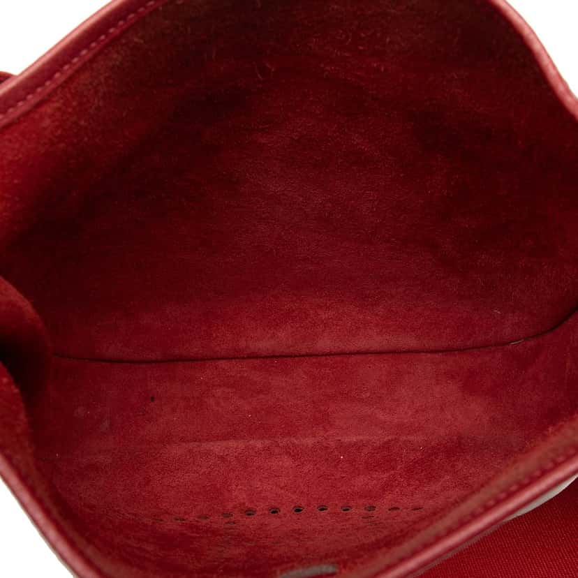 Hermès Clemence Evelyne II PM Red Leather Very good condition - Model View