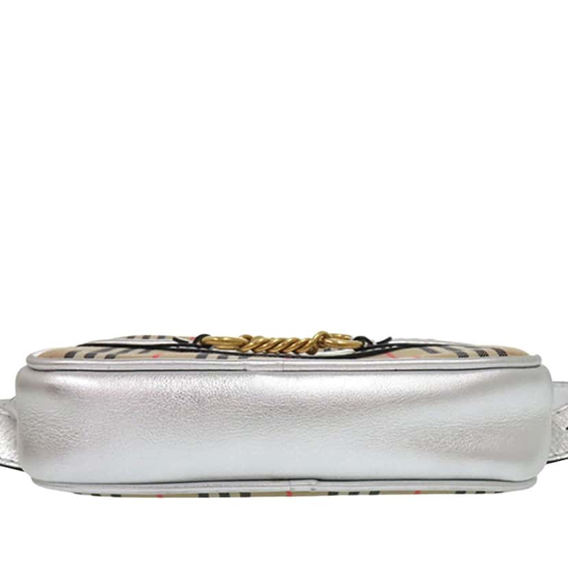 Burberry Haymarket Check Canvas 1983 Link Belt Bag Beige Very good condition - Inside View