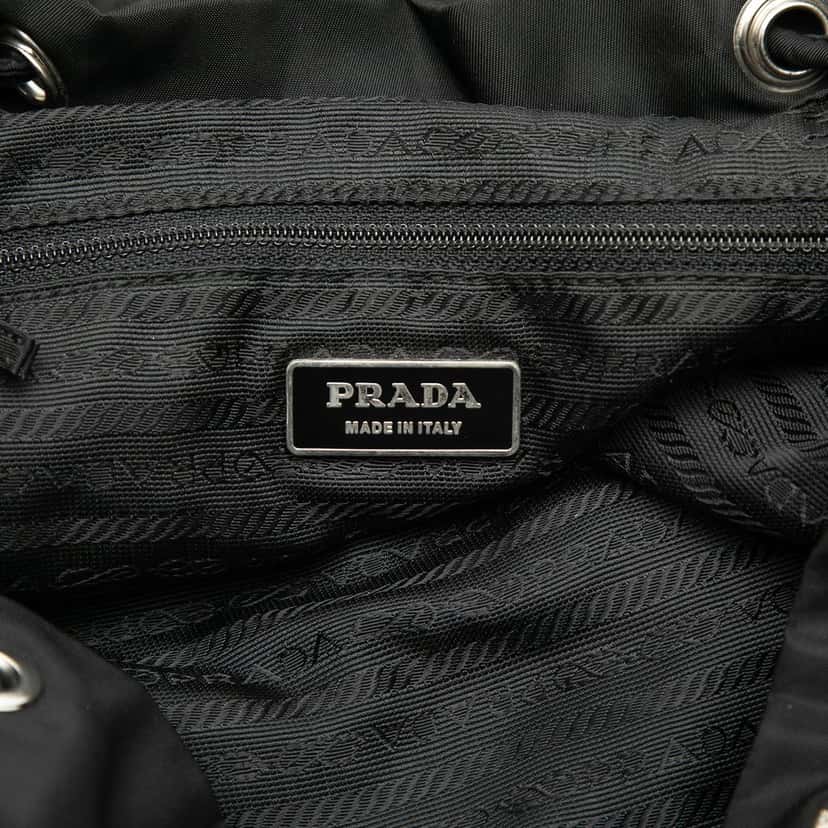 Prada Tessuto Backpack Black Very good condition - Box View