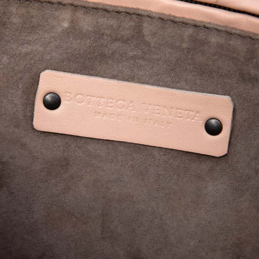 Bottega Veneta Nappa Intrecciato Nodini Crossbody Pink Leather Very good condition - Box View