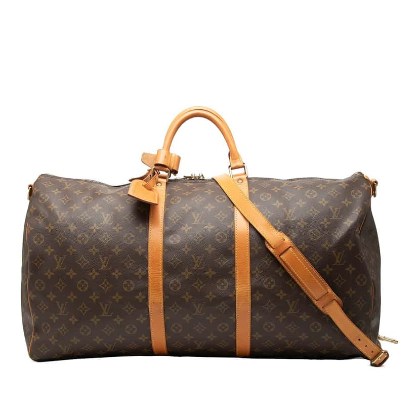Louis Vuitton Monogram Keepall Bandouliere 60 Brown Good condition - Front View