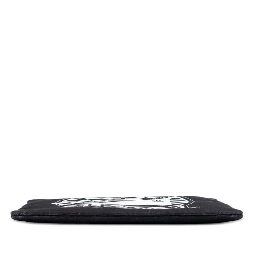 Chanel Medium Canvas La Pausa Zip O Case Clutch Black Very good condition - Inside View