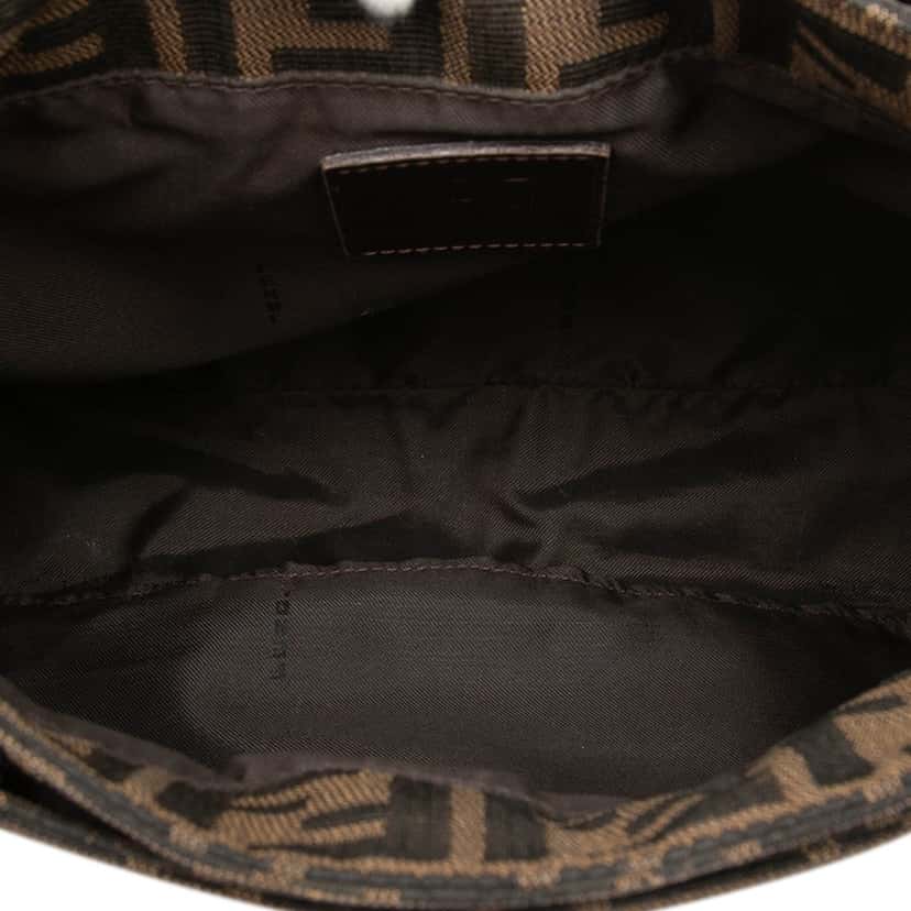 Fendi Zucca Canvas Shoulder Bag Brown Very good condition - Model View