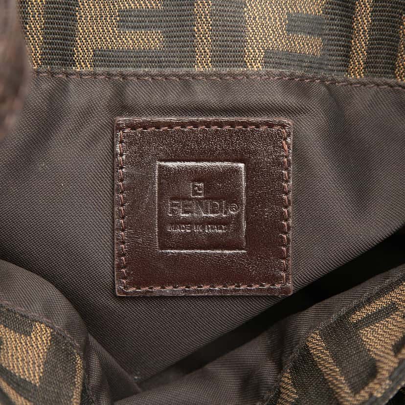 Fendi Zucca Canvas Shoulder Bag Brown Very good condition - Box View