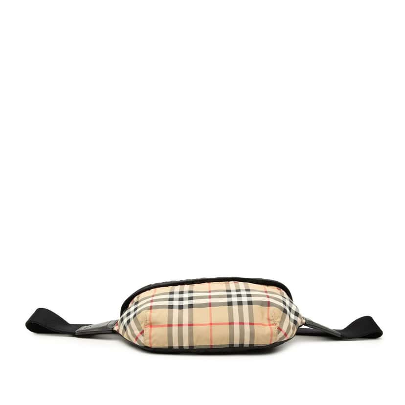 Burberry House Check Nylon Sonny Belt Bag Beige Very good condition - Inside View