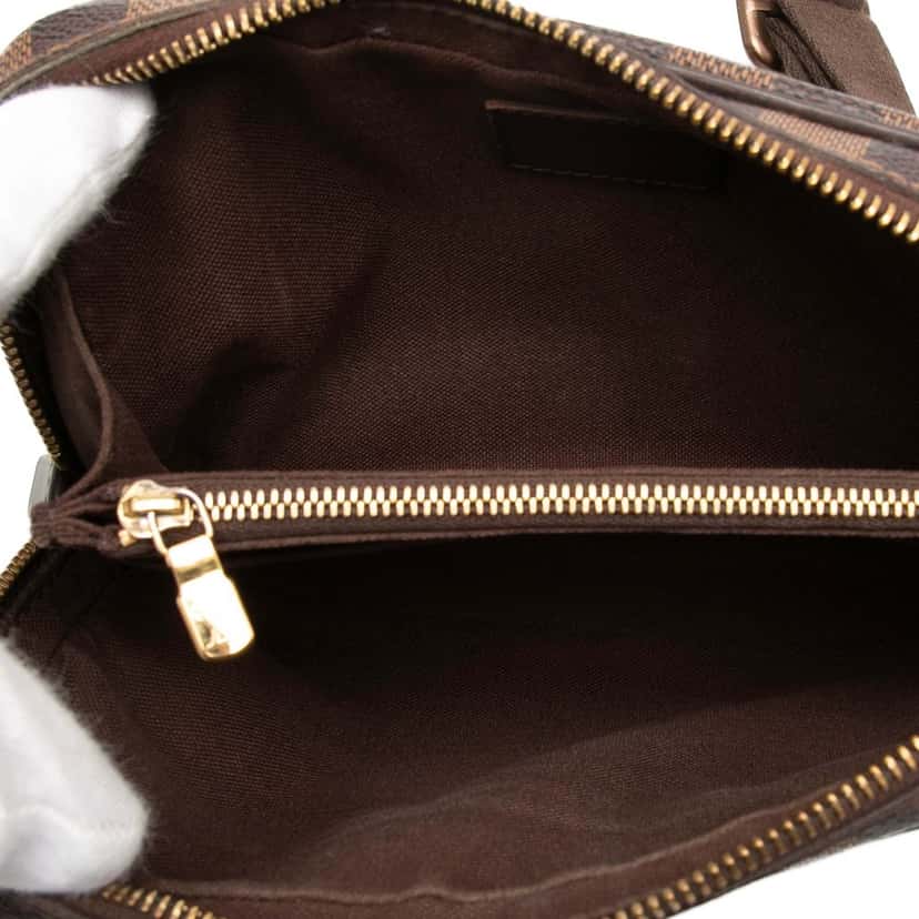 Louis Vuitton Damier Ebene Brooklyn Bum Bag Brown Good condition - Box View