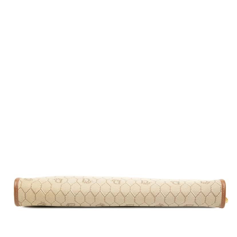 Dior Honeycomb Coated Canvas Chain Crossbody Beige Very good condition - Inside View