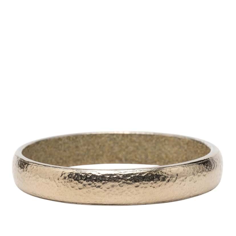 Chanel Gold Plated Logo Bangle Gold Metal Very good condition - Inside View