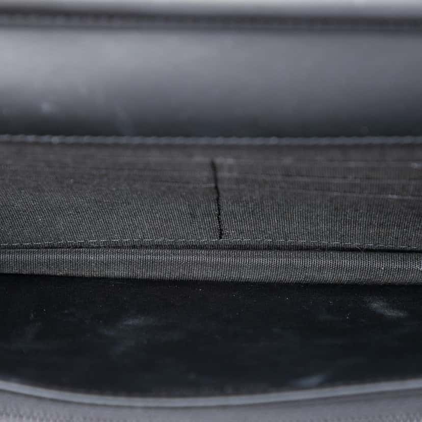 Chanel Quilted Patent Boy Wallet on Chain Black Leather Very good condition - Model View