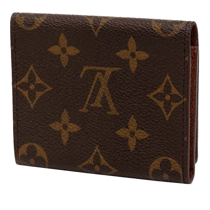 Louis Vuitton Monogram Envelope Business Card Holder Brown Very good condition - Back View