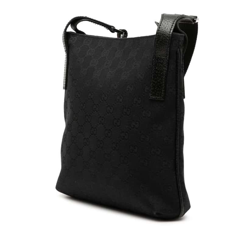 Gucci GG Canvas Crossbody Black Very good condition - Back View