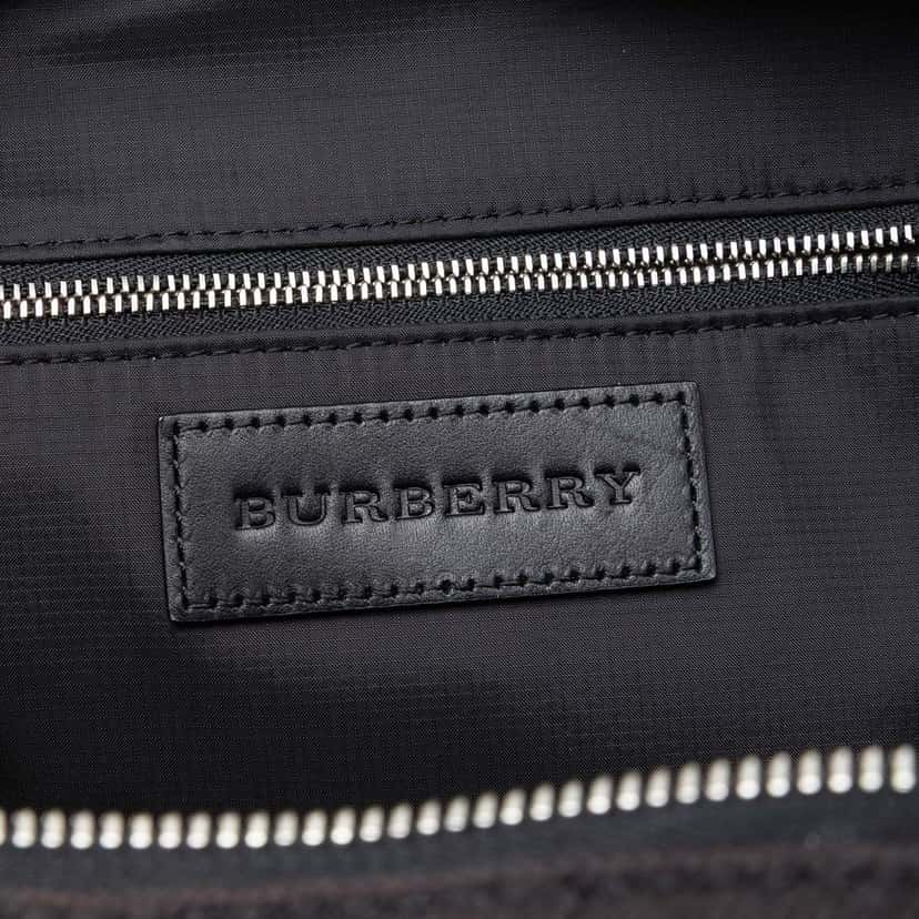 Burberry Mega Check Canvas Tiller Backpack Black Very good condition - Box View