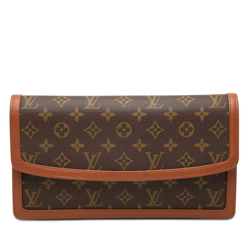 Louis Vuitton Monogram Pochette Dame GM Brown Very good condition - Front View