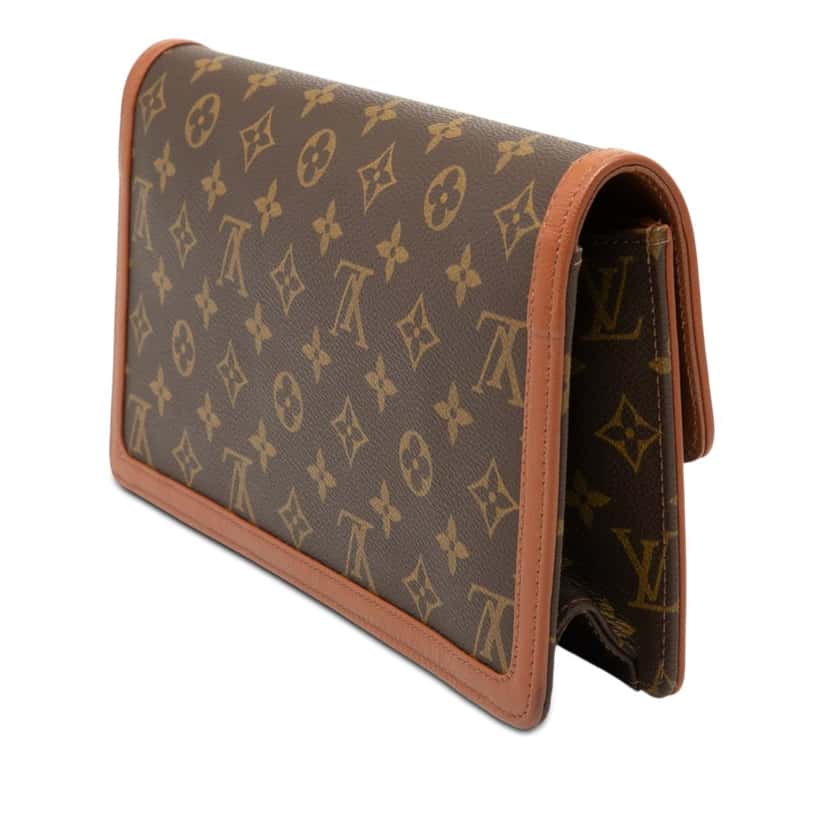 Louis Vuitton Monogram Pochette Dame GM Brown Very good condition - Back View