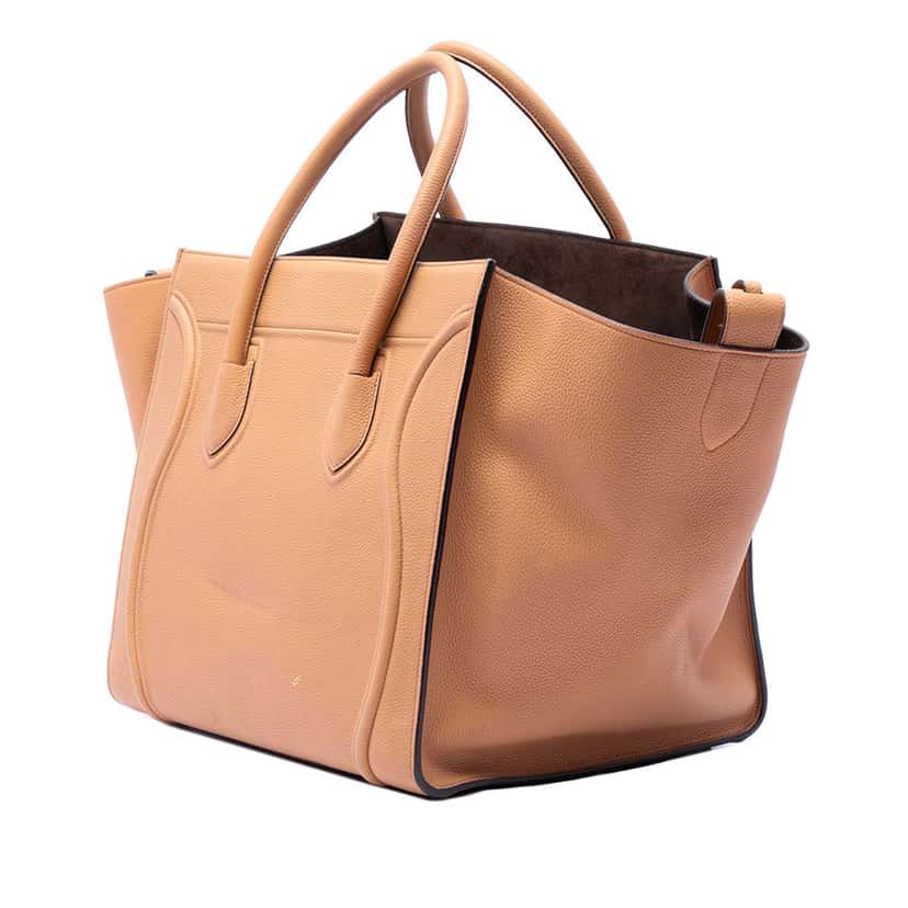 Celine Medium Leather Phantom Luggage Tote Brown Leather Very good condition - Back View