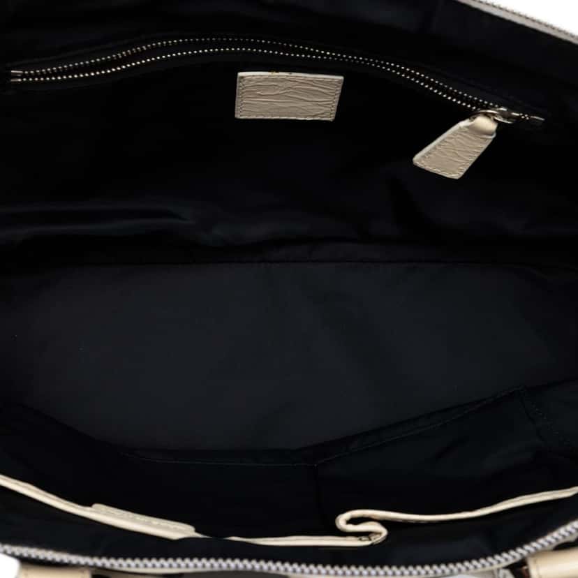 Burberry Floral Beat Check Nylon and Patent Foley Satchel Other Very good condition - Model View