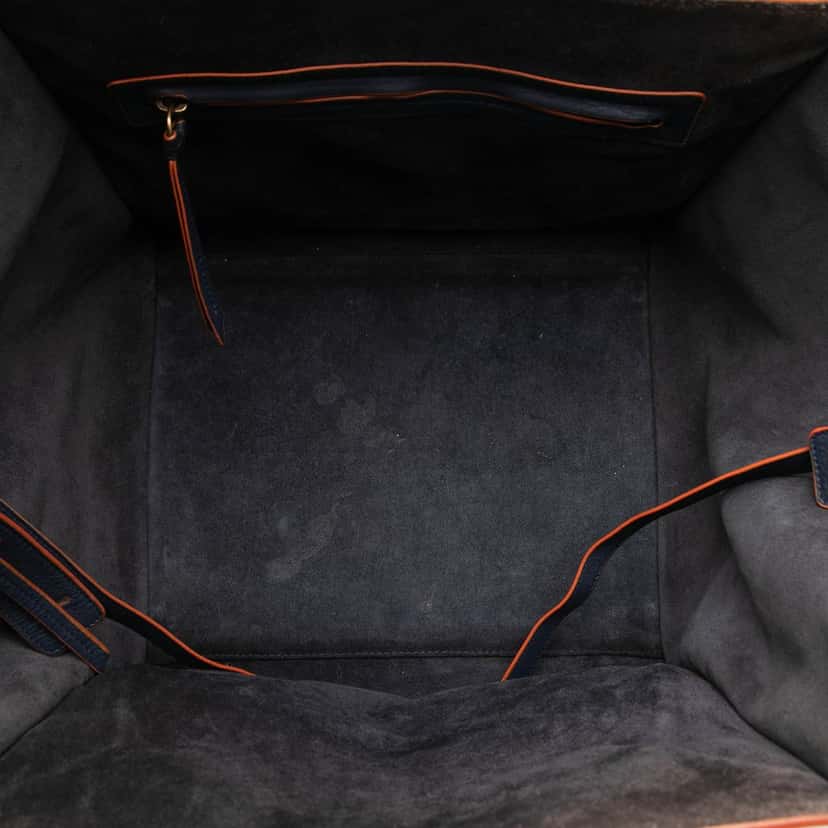 Celine Medium Leather Phantom Luggage Tote Blue Leather Very good condition - Model View