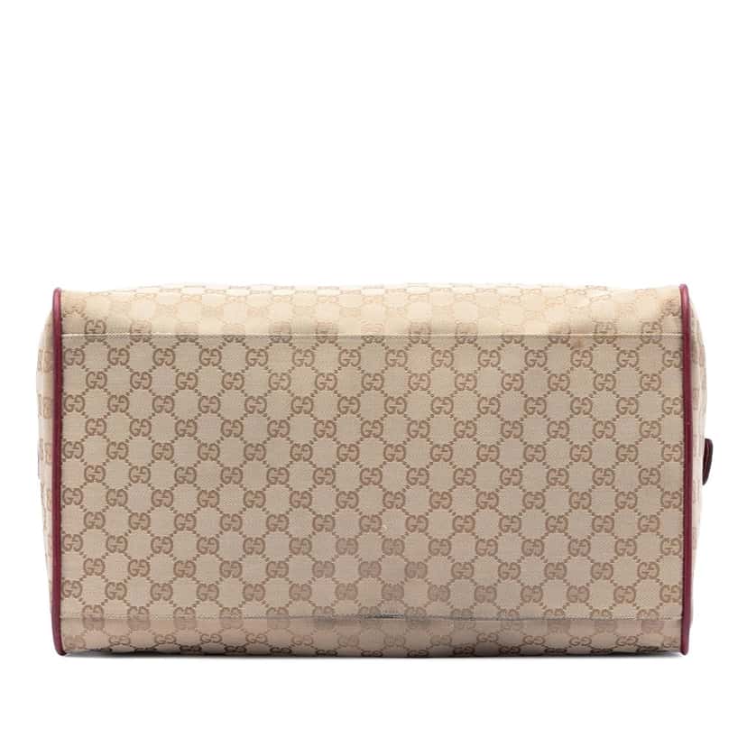 Gucci GG Canvas Web Travel Bag Beige Very good condition - Inside View
