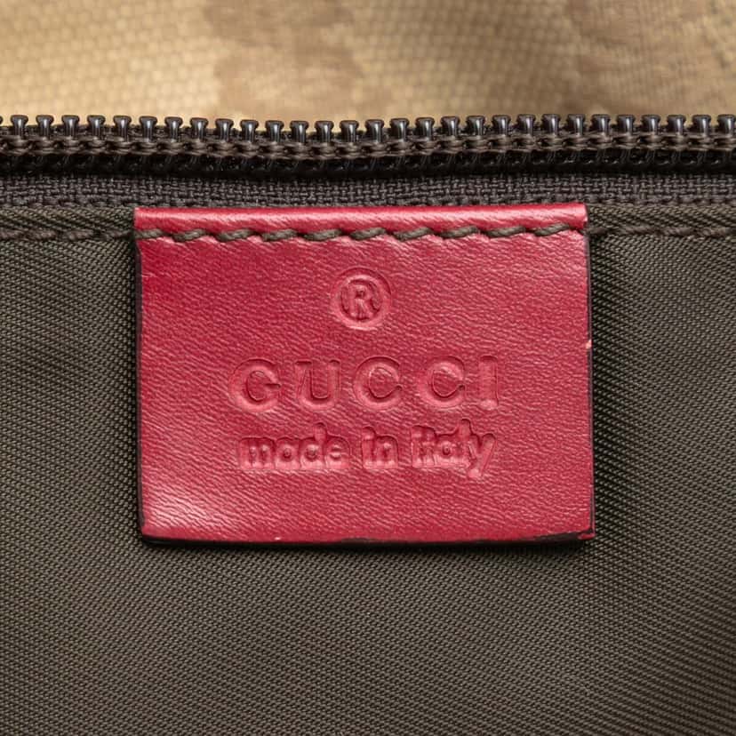Gucci GG Canvas Web Travel Bag Beige Very good condition - Box View