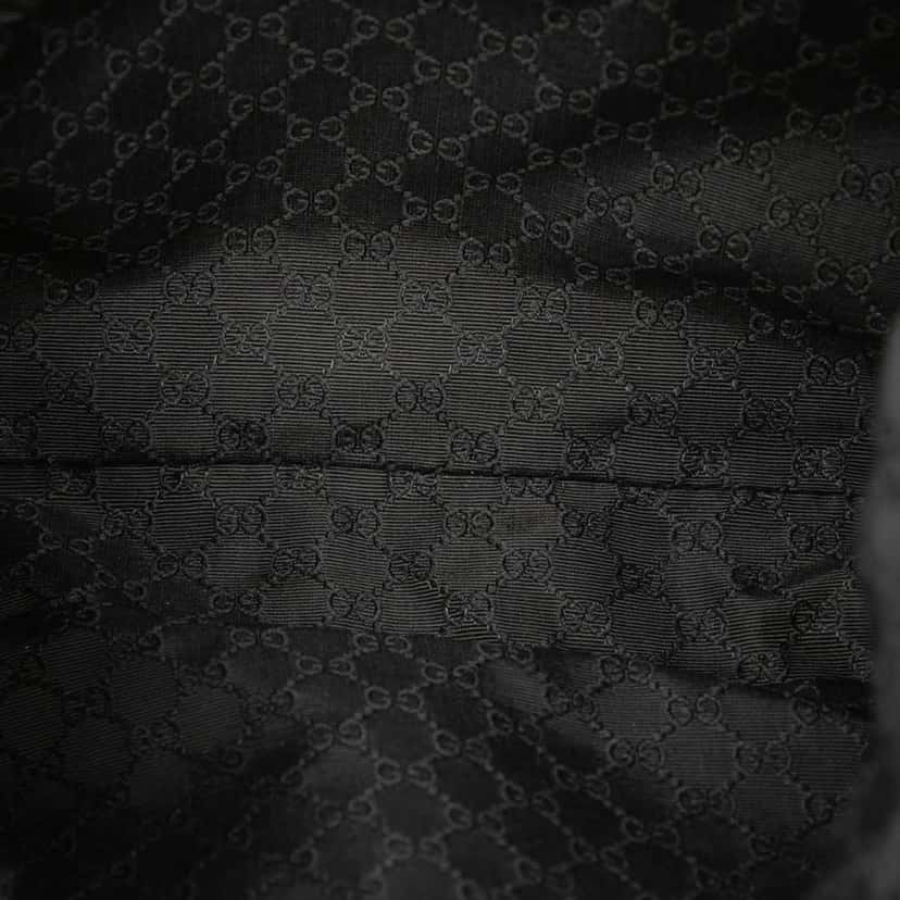 Gucci Denim Web Shoulder Bag Black Very good condition - Model View