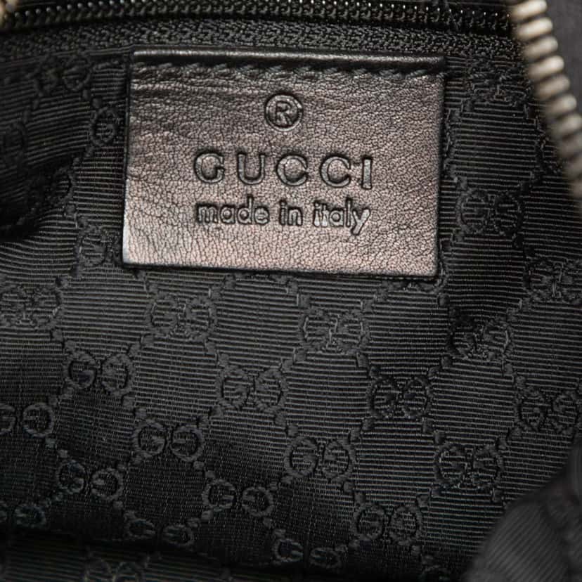 Gucci Denim Web Shoulder Bag Black Very good condition - Box View