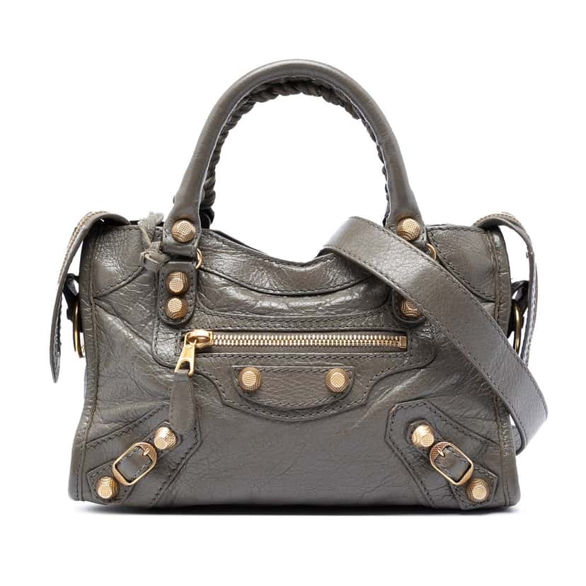 Balenciaga Mini Lambskin Motocross Giant 12 City Satchel Other Leather Good condition - Front View
